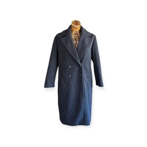 Old Navy trench pea coat packets grey small petite